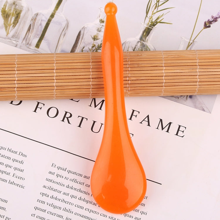 Resin Scraping Sheet Massage Facial Tendon Stick Beauty Salon Shave Board Acupuncture Pen, Color Classification: Amber Ingot Board, Amber Ingot Board, Amber Relaxing Stick, Amber Point Stick, Amber Meridiary Comb, Amber Triangle, Resin Yellow Ingot Boa...