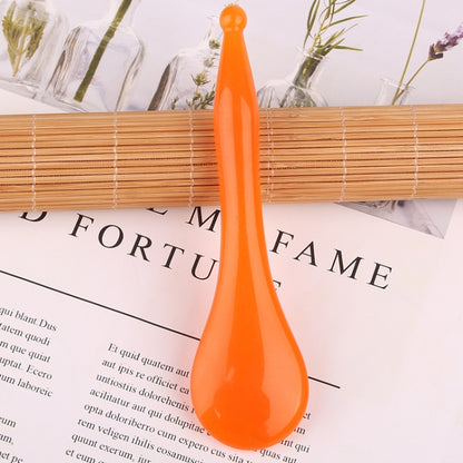 Resin Scraping Sheet Massage Facial Tendon Stick Beauty Salon Shave Board Acupuncture Pen, Color Classification: Amber Ingot Board, Amber Ingot Board, Amber Relaxing Stick, Amber Point Stick, Amber Meridiary Comb, Amber Triangle, Resin Yellow Ingot Boa...