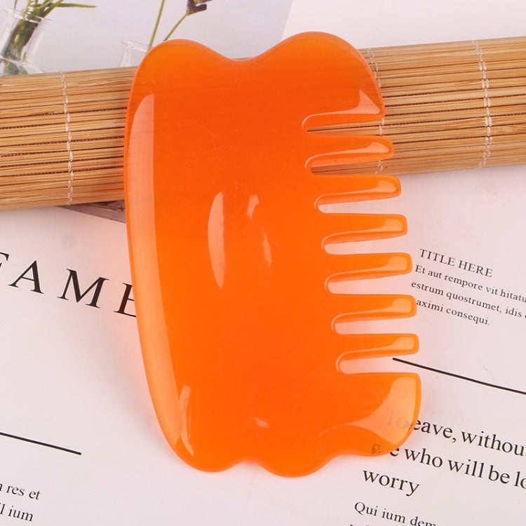 Resin Scraping Sheet Massage Facial Tendon Stick Beauty Salon Shave Board Acupuncture Pen, Color Classification: Amber Ingot Board, Amber Ingot Board, Amber Relaxing Stick, Amber Point Stick, Amber Meridiary Comb, Amber Triangle, Resin Yellow Ingot Boa...