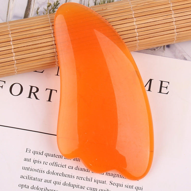 Resin Scraping Sheet Massage Facial Tendon Stick Beauty Salon Shave Board Acupuncture Pen, Color Classification: Amber Ingot Board, Amber Ingot Board, Amber Relaxing Stick, Amber Point Stick, Amber Meridiary Comb, Amber Triangle, Resin Yellow Ingot Boa...