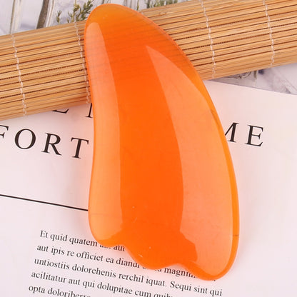 Resin Scraping Sheet Massage Facial Tendon Stick Beauty Salon Shave Board Acupuncture Pen, Color Classification: Amber Ingot Board, Amber Ingot Board, Amber Relaxing Stick, Amber Point Stick, Amber Meridiary Comb, Amber Triangle, Resin Yellow Ingot Boa...