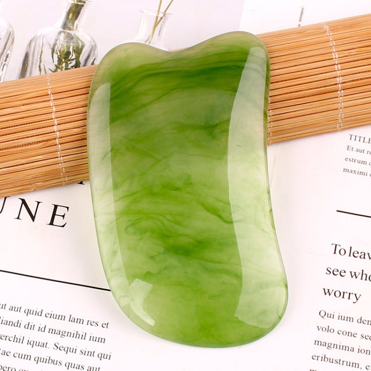 Resin Scraping Sheet Massage Facial Tendon Stick Beauty Salon Shave Board Acupuncture Pen, Color Classification: Amber Ingot Board, Amber Ingot Board, Amber Relaxing Stick, Amber Point Stick, Amber Meridiary Comb, Amber Triangle, Resin Yellow Ingot Boa...