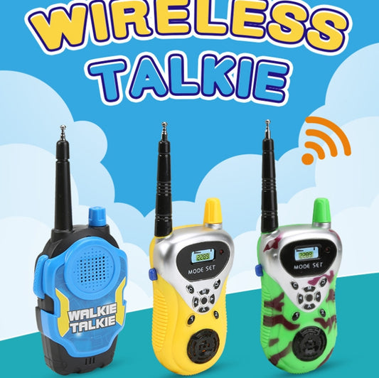1 Pair Intelligent Wireless Call Walkie-Talkie Remote Dialogue Interactive Children Toys, 1 Pair Yellow, 1 Pair Green, 1 Pair Blue