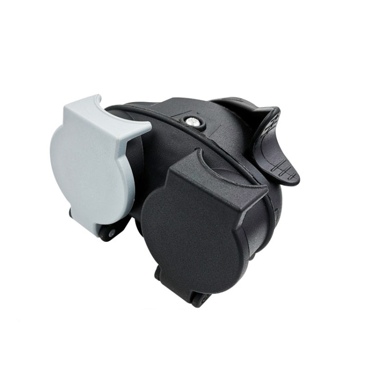 VS170E-D Trailer Plug Socket Adapter 13P Transfer Double 7P  Connector EU Plug, VS170E-D