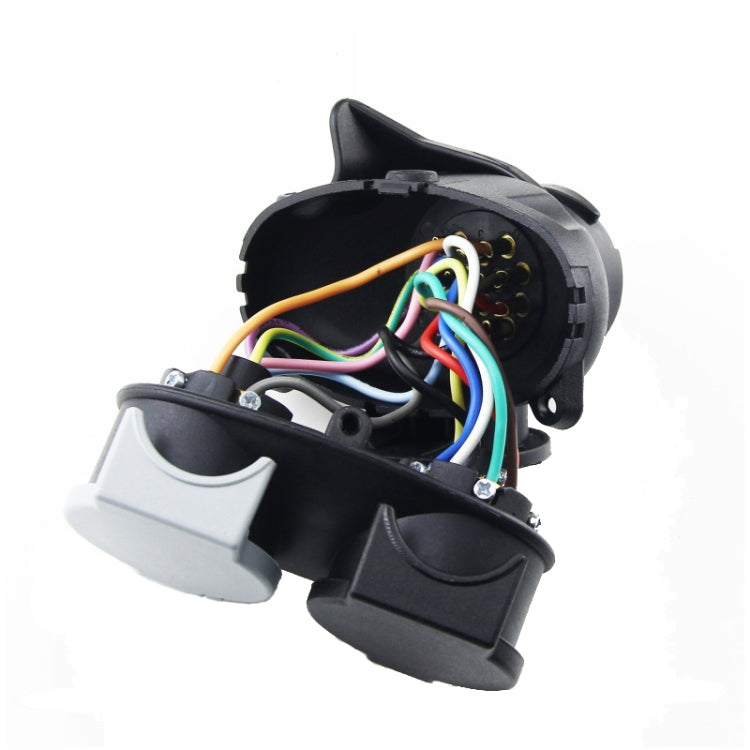 VS170E-D Trailer Plug Socket Adapter 13P Transfer Double 7P  Connector EU Plug, VS170E-D