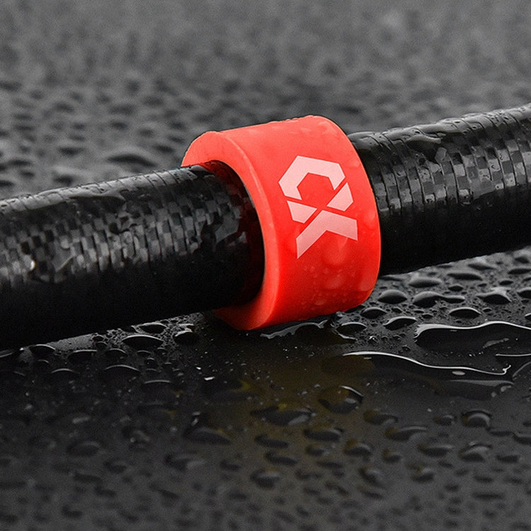 Lot de 10 anneaux d'arrêt de canne à pêche en silicone antidérapants