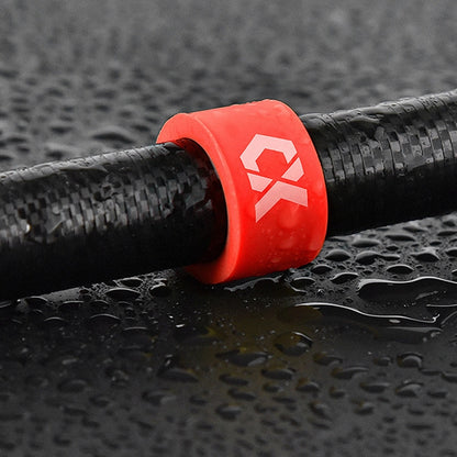 Lot de 10 anneaux d'arrêt de canne à pêche en silicone antidérapants