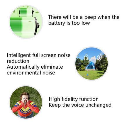 ZDC-901A Hearing Aid Sound Amplifier Digital Smart Denoising Hearing Aid, Blue, Red