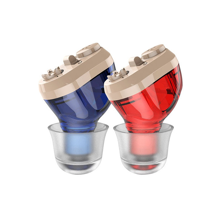 Old Man Hearing Aid Sound Amplifier Sound Collector, Blue, Red
