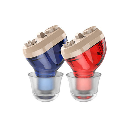 Old Man Hearing Aid Sound Amplifier Sound Collector, Blue, Red