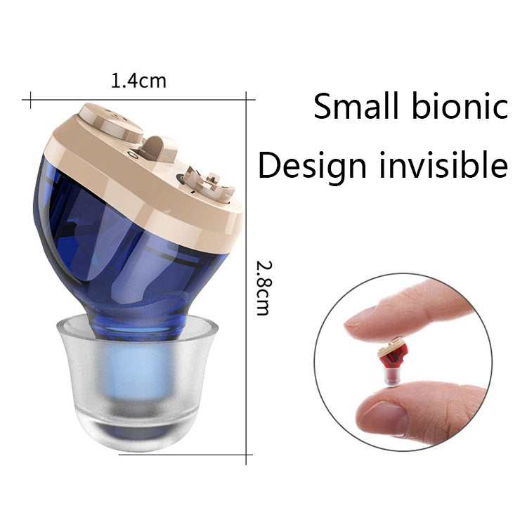 Old Man Hearing Aid Sound Amplifier Sound Collector, Blue, Red