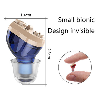 Old Man Hearing Aid Sound Amplifier Sound Collector, Blue, Red
