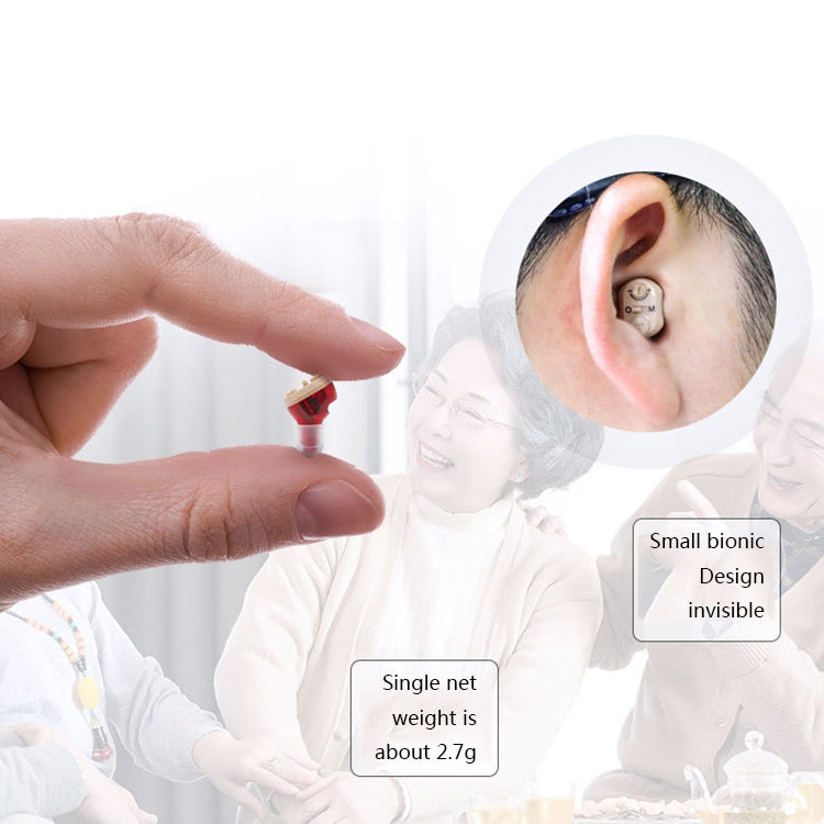 Old Man Hearing Aid Sound Amplifier Sound Collector, Blue, Red