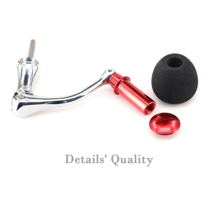 DEUKIO All-Metal EVA Rocker Fishing Reel Rocker Aluminum Alloy Knob For Fish Reel Tackle Accessory, Medium (Golden), Medium(Red), Large (Red), Large (Gun Color)