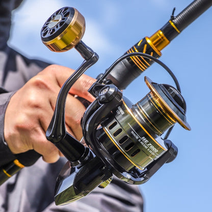 All Metal Rocker Arm Smooth Fishing Reel Spinning Reel, HE500 (EVA Grip), HE800 (EVA Grip), HE-1000 (EVA Grip), HE-2000 (EVA Grip), HE-3000 (EVA Grip), HE-4000 (EVA Grip), HE-5000 (EVA Grip), HE-6000 (EVA Grip), HE-7000 (EVA Grip), HE-1000 (Metal Grip)...
