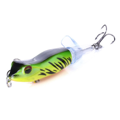 HENGJIA PE021 9.5cm/11g Grenouille Eau Tartre Bois Appât Route Sous-hélice Appât Poisson, 1, 2, 3, 4, 5