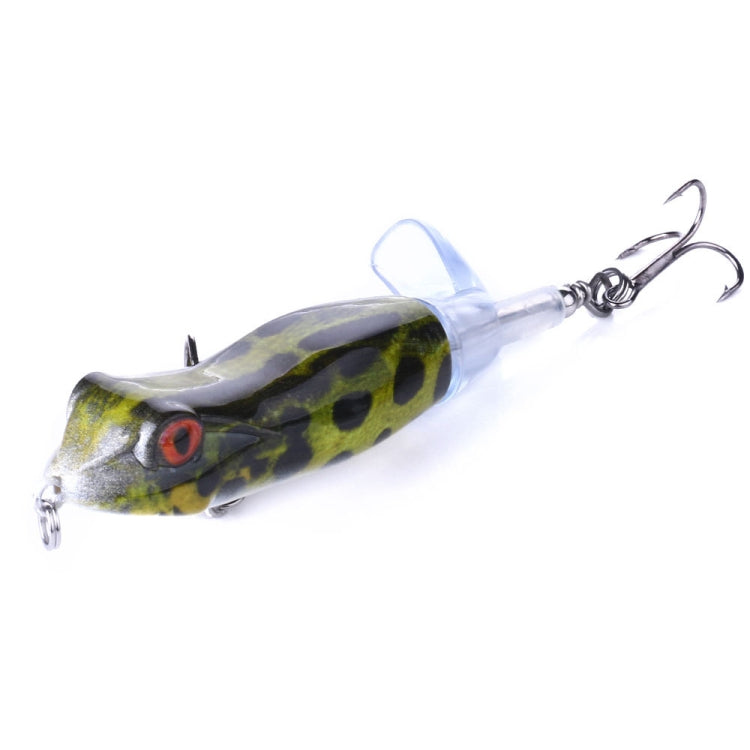 HENGJIA PE021 9.5cm/11g Grenouille Eau Tartre Bois Appât Route Sous-hélice Appât Poisson, 1, 2, 3, 4, 5
