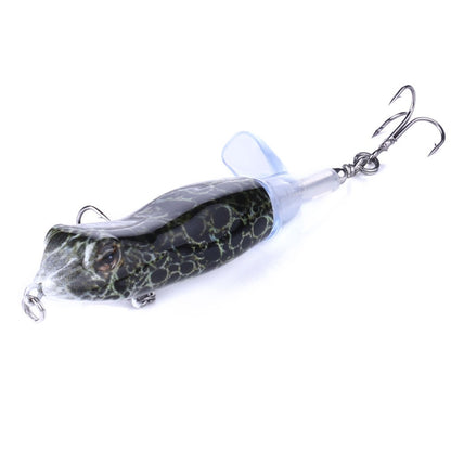 HENGJIA PE021 9.5cm/11g Grenouille Eau Tartre Bois Appât Route Sous-hélice Appât Poisson, 1, 2, 3, 4, 5