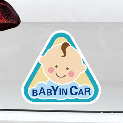 10 PCS There Is A Baby In The Car Stickers Warning Stickers Style:, CT203 Baby K Boy Magnetic Stickers, CT203 Baby R Boy Magnetic Stickers, CT203 Baby X Blue Bottom Bottle Magnetic Stickers, CT203 Baby O Boy Triangle Magnetic Stickers                  ...