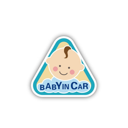 10 PCS There Is A Baby In The Car Stickers Warning Stickers Style:, CT203 Baby K Boy Magnetic Stickers, CT203 Baby R Boy Magnetic Stickers, CT203 Baby X Blue Bottom Bottle Magnetic Stickers, CT203 Baby O Boy Triangle Magnetic Stickers                  ...