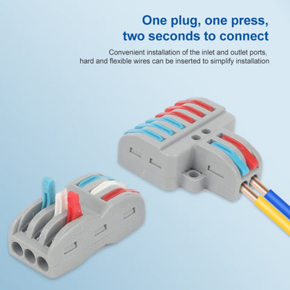 SPL-2 2 In 3 Out Colorful Quick Line Terminal Multi-Function Dismantling Wire Connection Terminal, SPL-2 2 In 3 Out, SPL-3 3 In 3 Out, SPL-42 2 In 4 Out, SPL-62 2 In 6 Out, SPL-63 3 In 6 Out, SPL-93 3 In 9 Out, LT-624 2 In 4 Out, LT-626 2 In 6 Out     ...