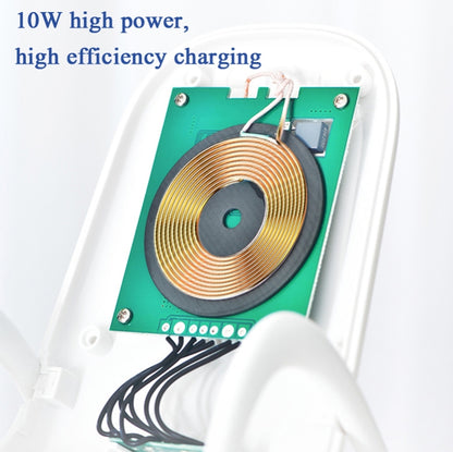 WC001 Chargeur sans fil Magnaphon pour iPhone et autres téléphones Android, blanc, noir
