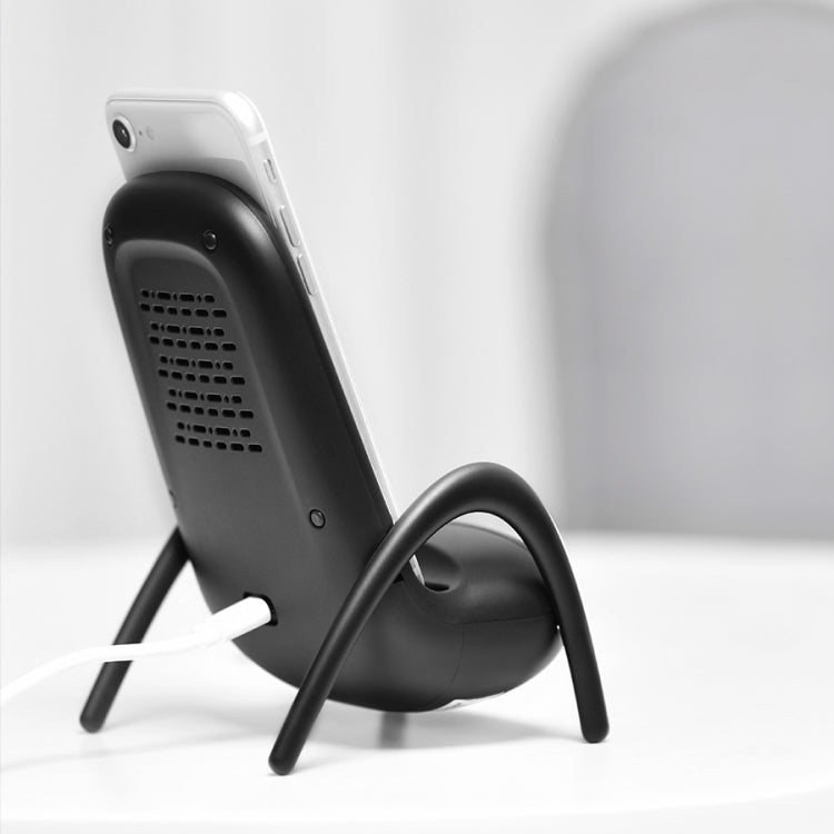 WC001 Chargeur sans fil Magnaphon pour iPhone et autres téléphones Android, blanc, noir