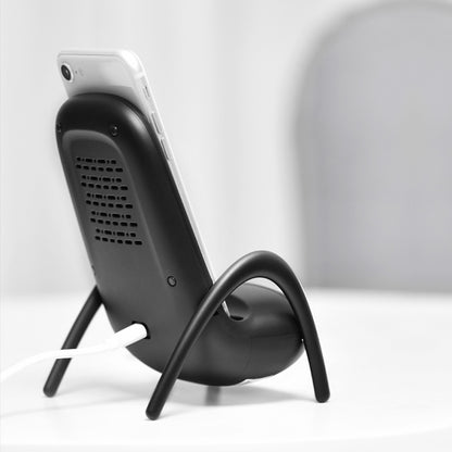 WC001 Chargeur sans fil Magnaphon pour iPhone et autres téléphones Android, blanc, noir