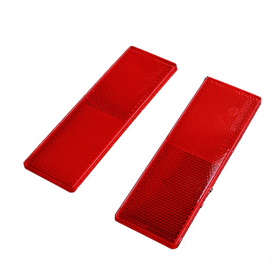 50 PCS Car Body Reflective Stickers Plastic Reflective Strip Reflector Truck Reflective Tablet, Nonporous, With Holes