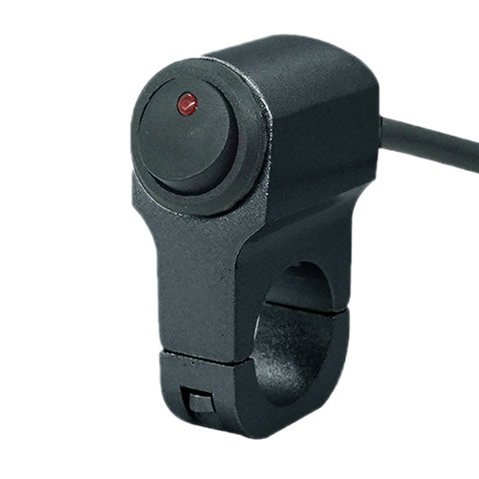 مفتاح تشغيل/إيقاف تشغيل مصابيح الضباب الأمامية ومصابيح الإشارة، مصنوع من سبائك الألومنيوم، للدراجات النارية، باللونين الأسود والفضي.