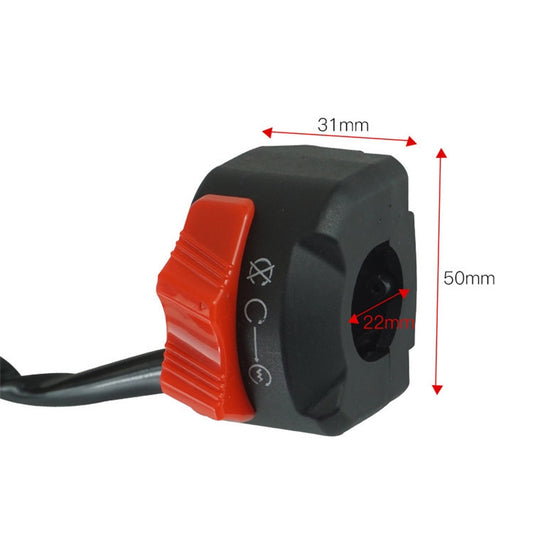 Accesorios para modificación de motocicletas Interruptor universal de arranque y parada, interruptor de arranque y parada