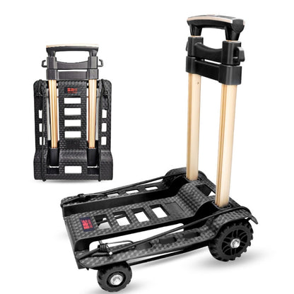 SELORSS BY04 Folding Small Pulley Car Aluminum Pull Rod Luggage Car Hand Carts Travel Shopping Move Goods And Buy Groceries Car