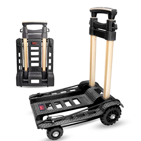 SELORSS BY04 Folding Small Pulley Car Aluminum Pull Rod Luggage Car Hand Carts Travel Shopping Move Goods And Buy Groceries Car