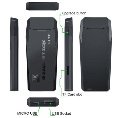 Y3 Lite Wireless Doubles HD Game Console, 32G 3000 Games, 64G 10,000 Games