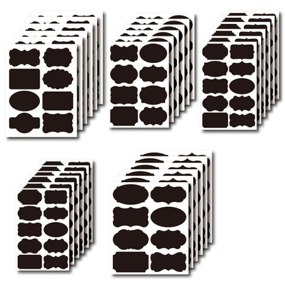 50 Sets Erasable Waterproof Removable Bottle Can PVC Blackboard Sticker, 2PCS/Set 190x225mm, 8PCS/Set  190x245mm, 8PCS/Set 110x156mm, 8PCS/Set  140x182mm, 8PCS/Set 190x225mm, 10PCS/Set 130x220mm, 10PCS/Set  140x220mm, 10PCS/Set 120x187mm               ...