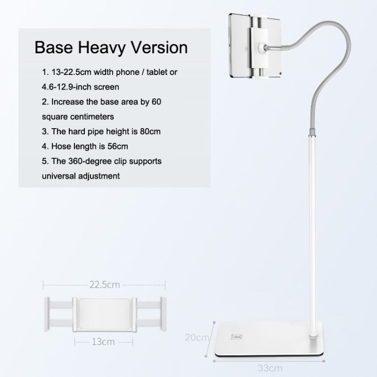SSKY L6 Bedside Sofa Live Landing Phone Tablet Computer Bracket, Style:, L6 Base Heavy Version (White), L6 Base Heavy Version (Black), L6 Base Heavy Telescopic Version (Black), L6 Experience Version (White), L6 Experience Version (Black)���������������...