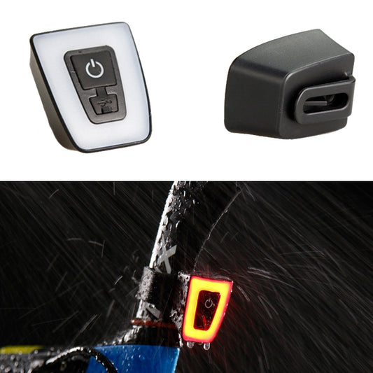 USB Bike Tail Light Night Riding Road Bike Tail Light Safety Warning Light, Tail Warning Light