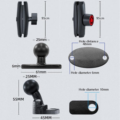 Motorcycle Metal Navigation Mobile Phone Bracket,Style:, Rearview Mirror Installation (Anti-theft), Rearview Mirror Installation (Hand Twist), Thin Tube Fixation (Anti-theft), Thin Tube Fixation (Hand Twist), Handle Installation (Anti-theft)           ...