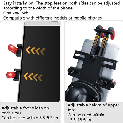 Motorcycle Metal Navigation Mobile Phone Bracket,Style:, Rearview Mirror Installation (Anti-theft), Rearview Mirror Installation (Hand Twist), Thin Tube Fixation (Anti-theft), Thin Tube Fixation (Hand Twist), Handle Installation (Anti-theft)           ...