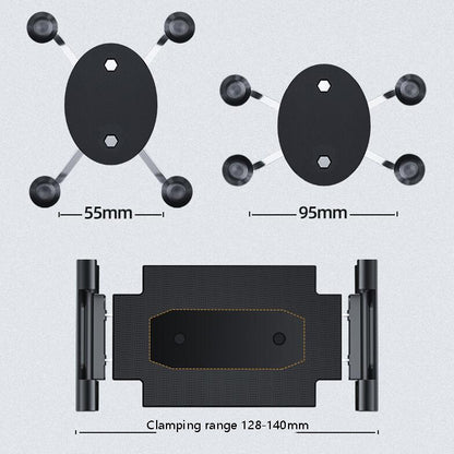 Bus Truck Mobile Phone Bracket Suction Cup Car Mobile Phone Bracket, Folding Flat Back Clip