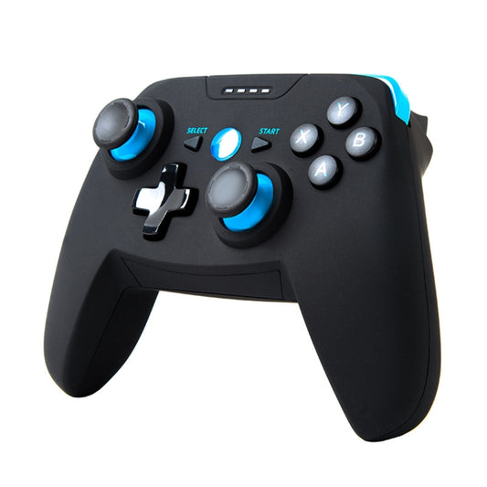 CX-X1  2.4GHz + Bluetooth 4.0 Wireless Game Controller Handle For Android / iOS / PC / PS3, Single Handle (Blue), Handle + Bracket (Blue), Handle + Bracket+ Receiver (Blue)