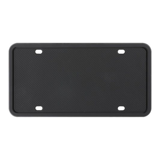 2 Sets Waterproof Rustproof Non-damaging Car Paint Silicone License Plate Frame, US Black, Black