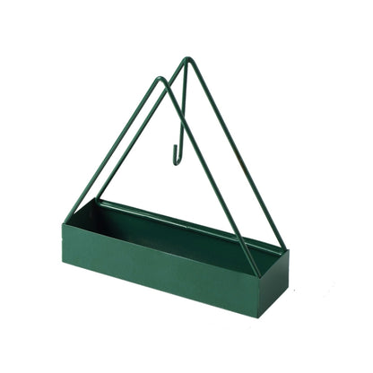 Support de spirale anti-moustique en fer forgé simple à suspendre, Plateau anti-moustique portable ignifuge, Ornements de brûleur d'encens, Trèfle à quatre feuilles (Vert encre), Trèfle à quatre feuilles (Noir), Triangle (Vert encre), Triangle (Noir)