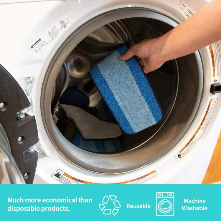 2 PCS Fiber Mop Cleaning Pad Wet And Dry Flat Mop Cloth Suitable For Bona Series