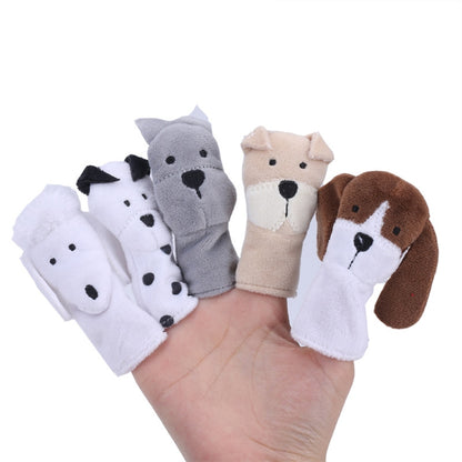 Animal Finger Dolls Plush Toys For Preschool Education, 7.5cm
