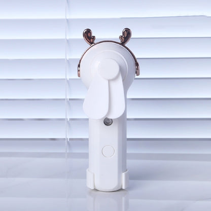 Handheld Hydrating Device Chargeable Fan Mini USB Charging Spray Humidification Small Fan, M9 White Rabbit, M9 Pink Rabbit, M9 Blue Rabbit, M10 White Kitten, M10 Pink Kitten, M10 Blue Kitten, M11 White Deer, M11 Pink Deer, M11 Blue Deer