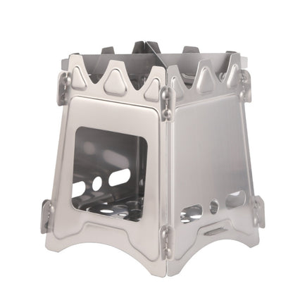 Stainless Steel Picnic Stove Wilderness Survival Foldable Stove, Foldable Stove