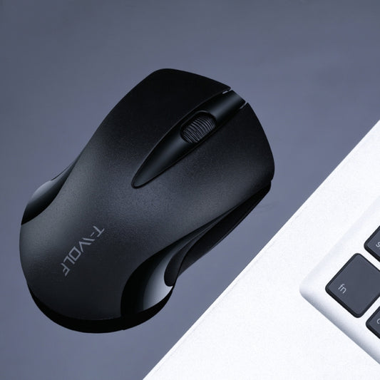 T-WOLF Q2 3-Buttons 1200 DPI 2.4GHz Wireless Mouse, Black, White, Pink