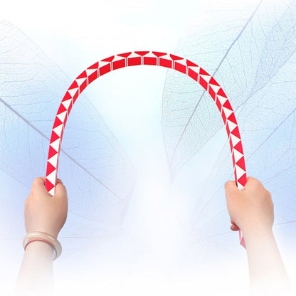 Jouets Éducatifs Règle Magique 72 Segments Variés Et De Forme Spéciale Pour Enfants, Bleu Blanc, Rouge Blanc, Vert Blanc, Violet Blanc, Orange Blanc