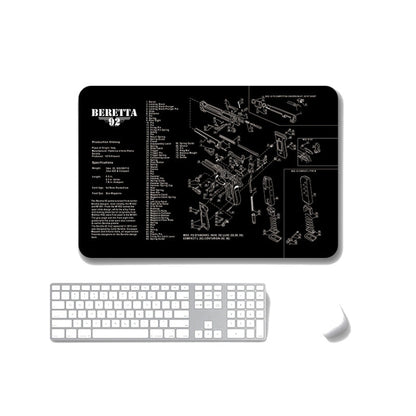 2 PCS Heat Transfer Non-Slip Single-Sided Office Gaming Mouse Pad, 2mm, 3mm, 4mm, 5mm